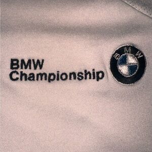 BMW Championship Men’s Large Adidas Climalite Golf White Polo Shirt